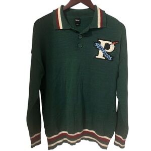 Disney Peter Pan Lost Boys Polo Letterman Sweater Men’s Size Small BoxLunch